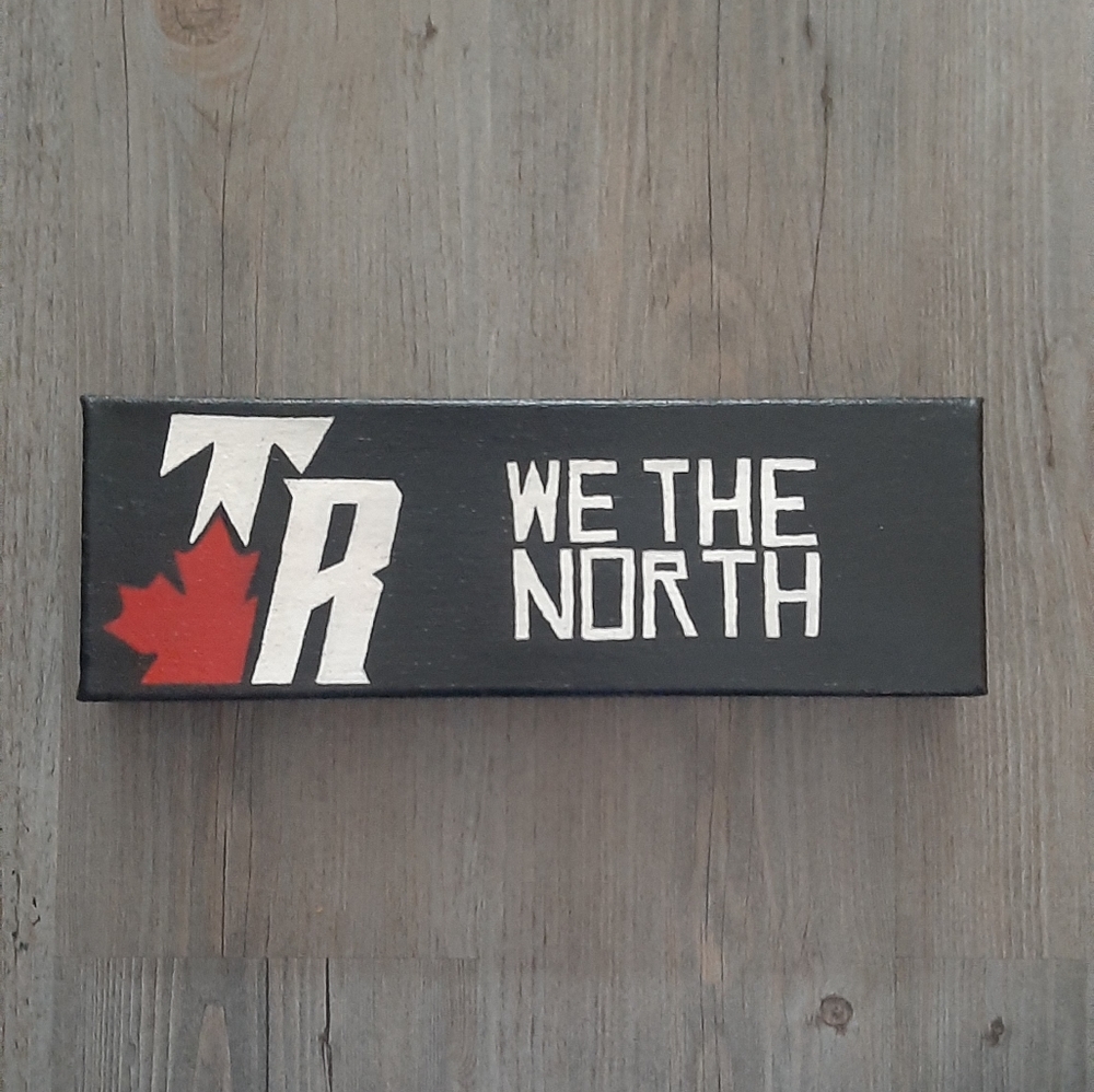 Hand Painted "We The North" Toronto Raptors TR